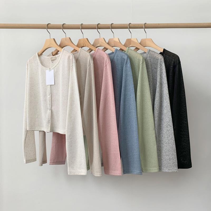 린넨가디건 여름가디건 크롭가디건