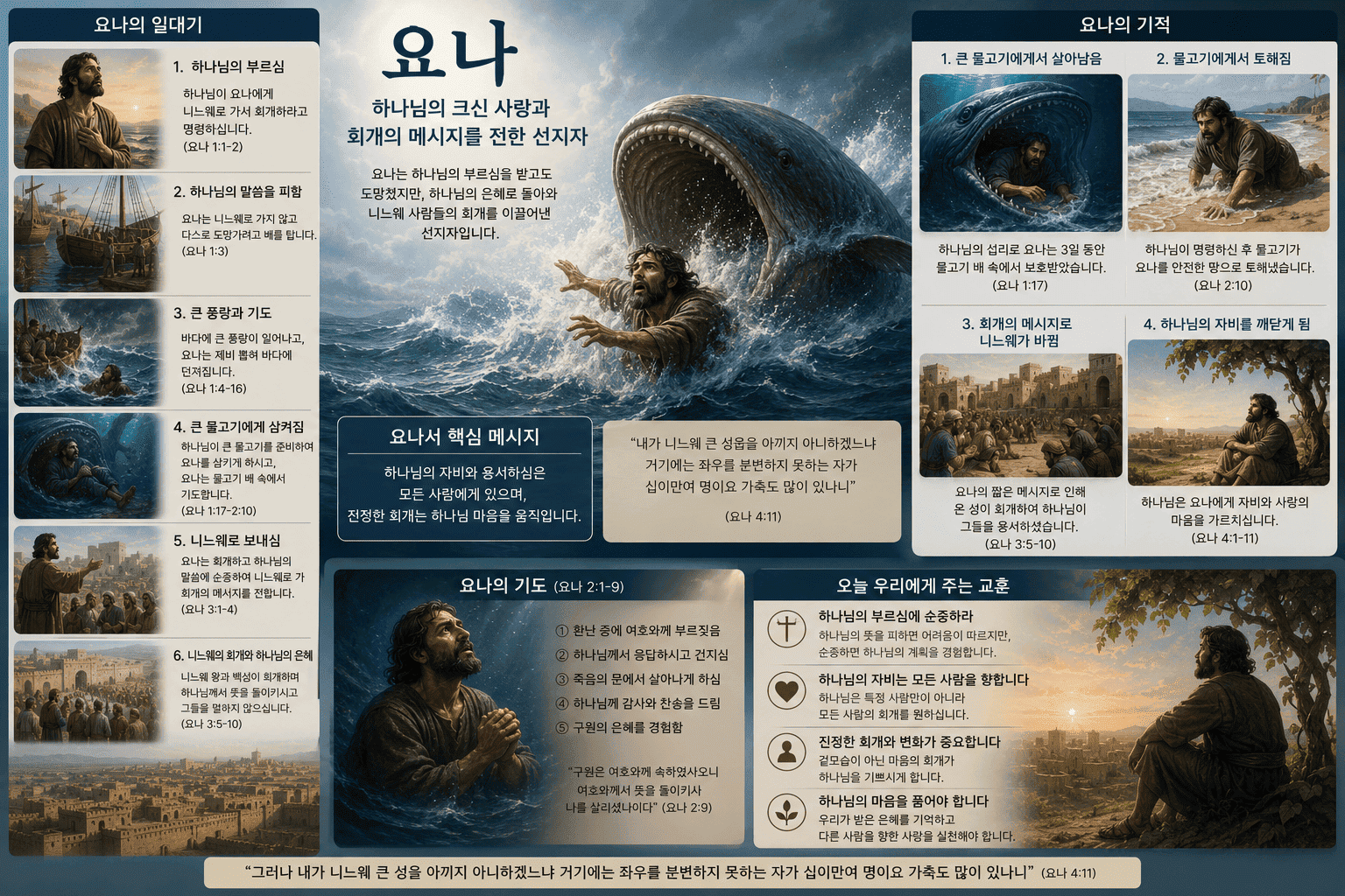 요나의 물고기 뱃속
