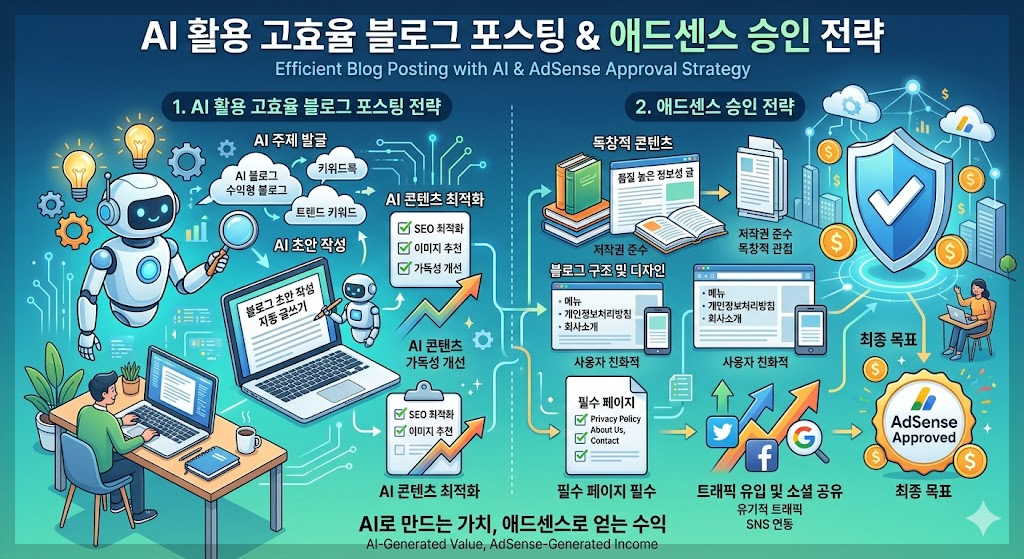 AI를 활용한 고효율 블로그 포스팅과 애드센스 승인 전략
