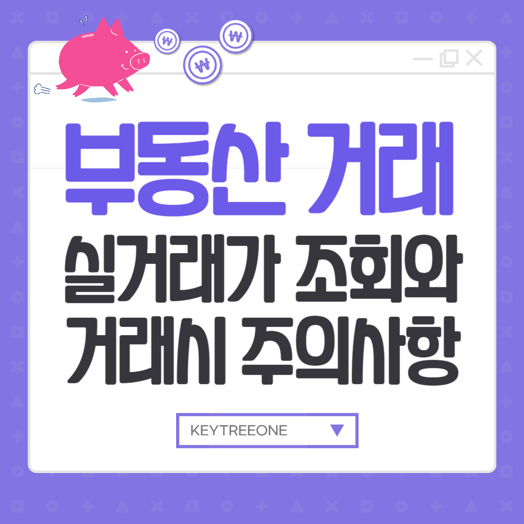 부동산 실거래가 조회와 거래 주의사항