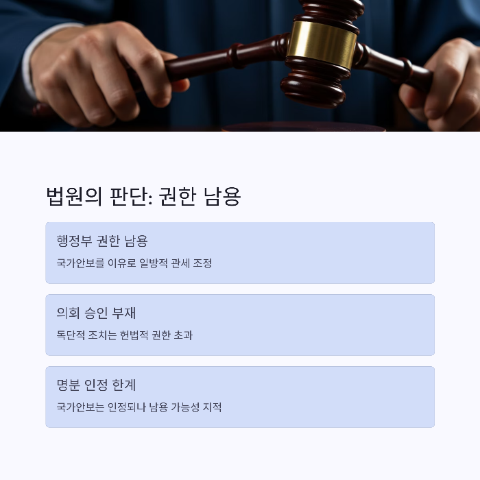 법원의 결정: 권한 남용인가?
