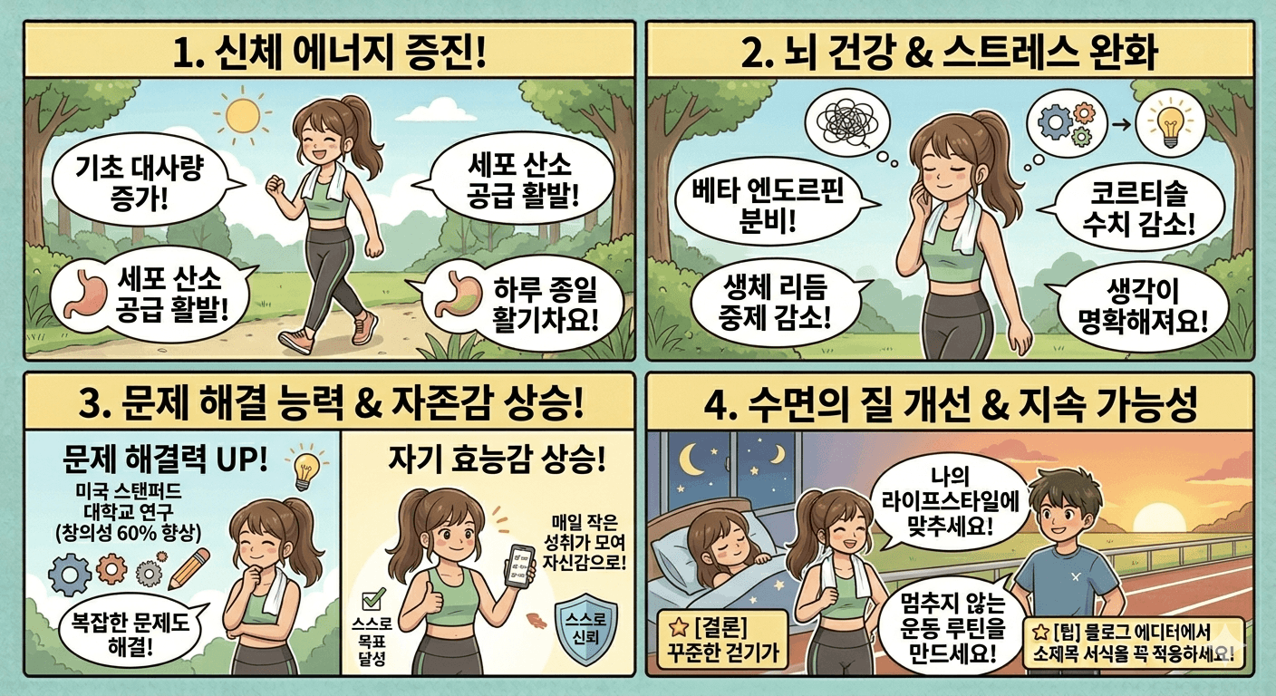 걷기 습관이 삶에 미치는 놀라운 변화