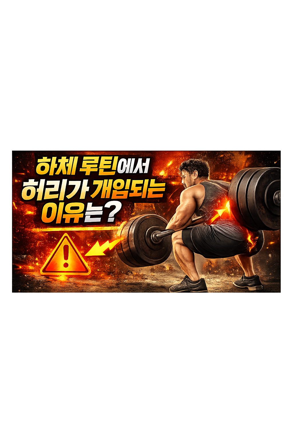 하체 루틴에서 허리가 개입되는 이유는