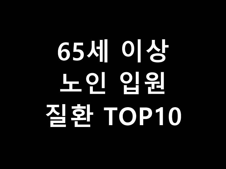 노인질환 순위