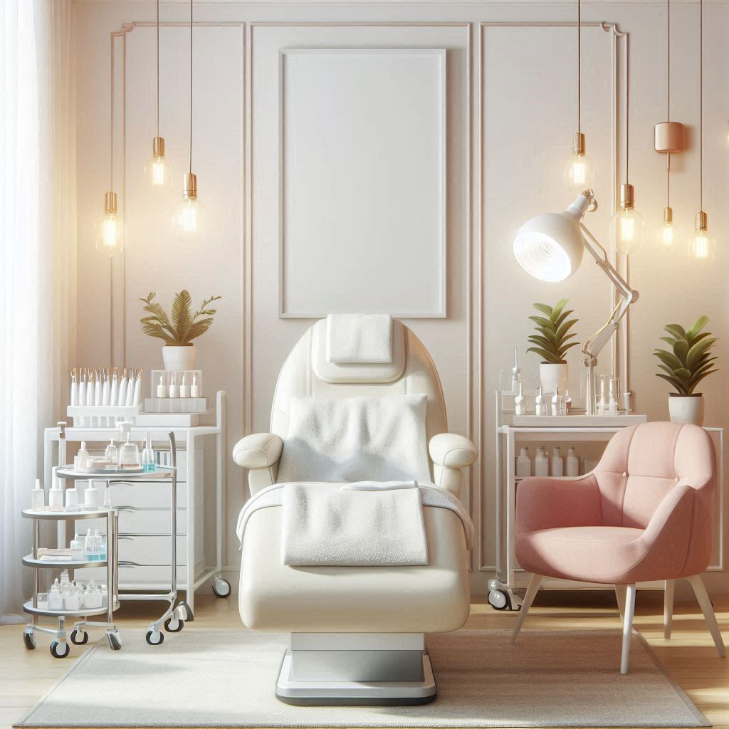 피부,체형관리 샵 배경