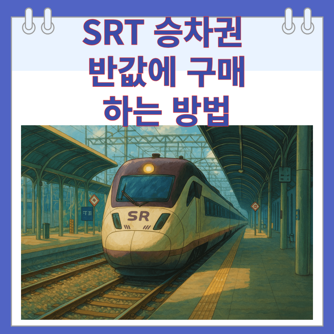 SRT 승차권 반값에 구매하는 방법