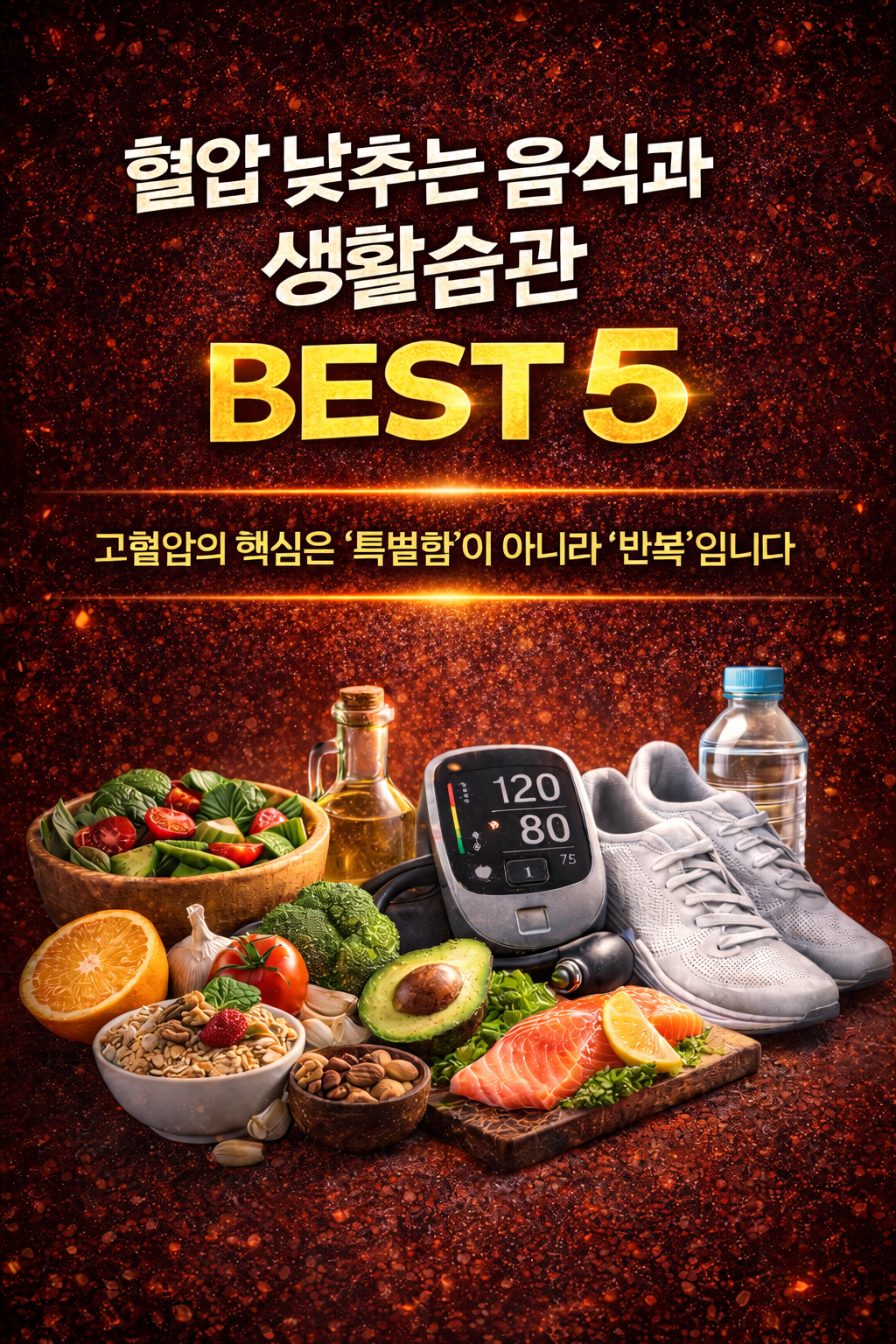 혈압 낮추는 음식과 생활습관 BEST 5 / 고혈압 관리의 핵심은 &lsquo;특별함&rsquo;이 아니라 &lsquo;반복&rsquo;입니다
