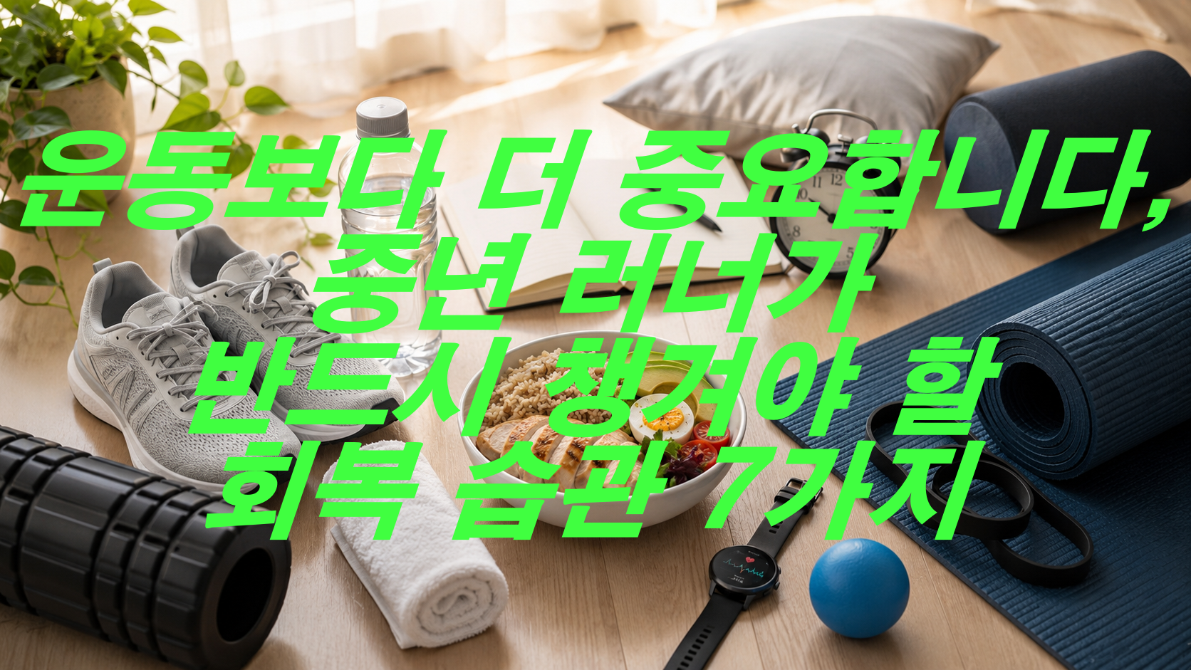 운동보다 더 중요합니다, 중년 러너가 반드시 챙겨야 할 회복 습관 7가지