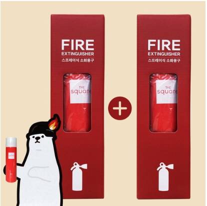 한블리 한문철 아임히어로 차량용 스프레이 소화기 1+1 가정용 캠핑용 주방용 350ml*2