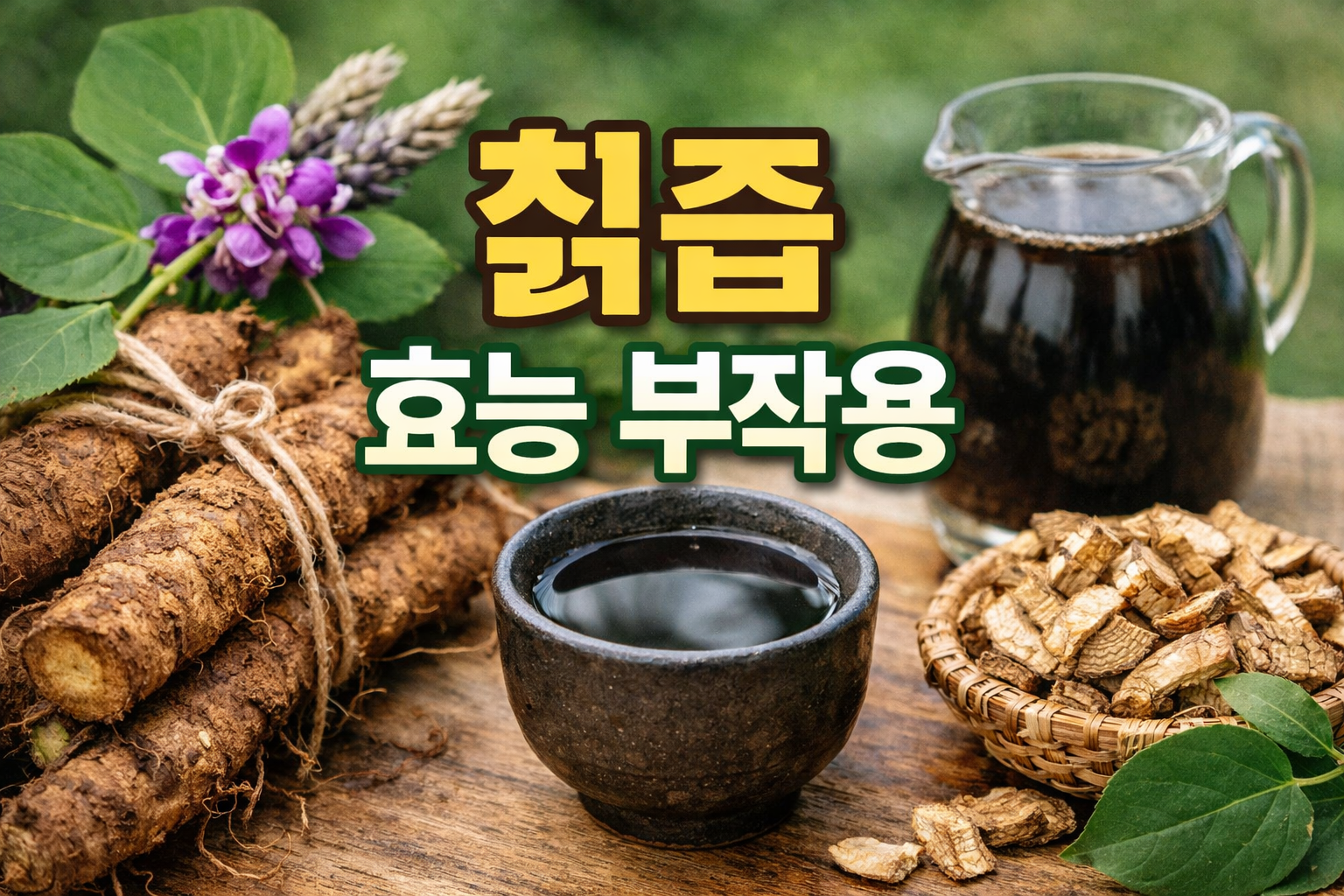 칡즙 효능 부작용