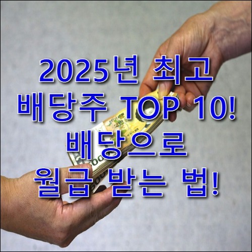 2025년 고배당주 추천! 안정적 배당 수익 노리는 법