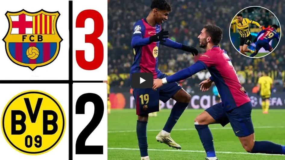 도르트문트 대 바르셀로나 하이라이트 영상