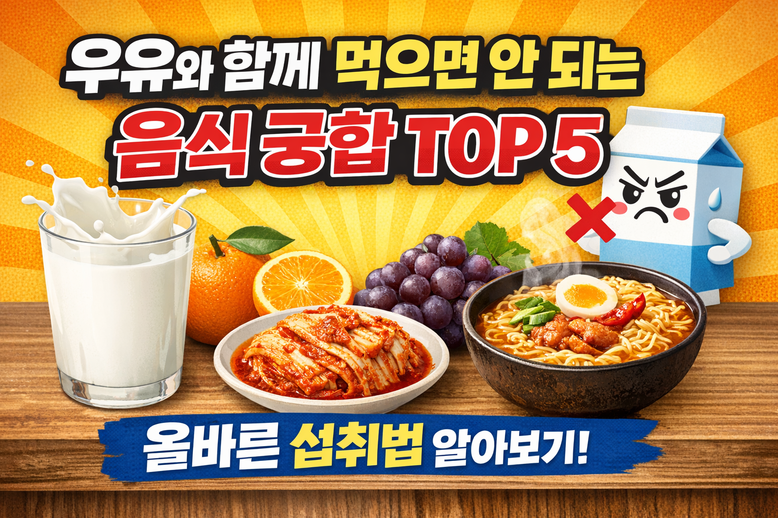 우유 음식궁합