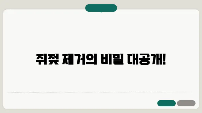 쥐젖 제거를 위한 연고 및 패치