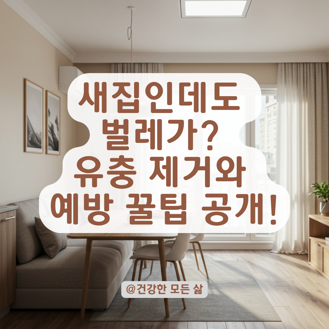 도배·가구 새로 바꿨는데도 벌레가 나온다면? 유충 제거부터 이렇게 하세요.