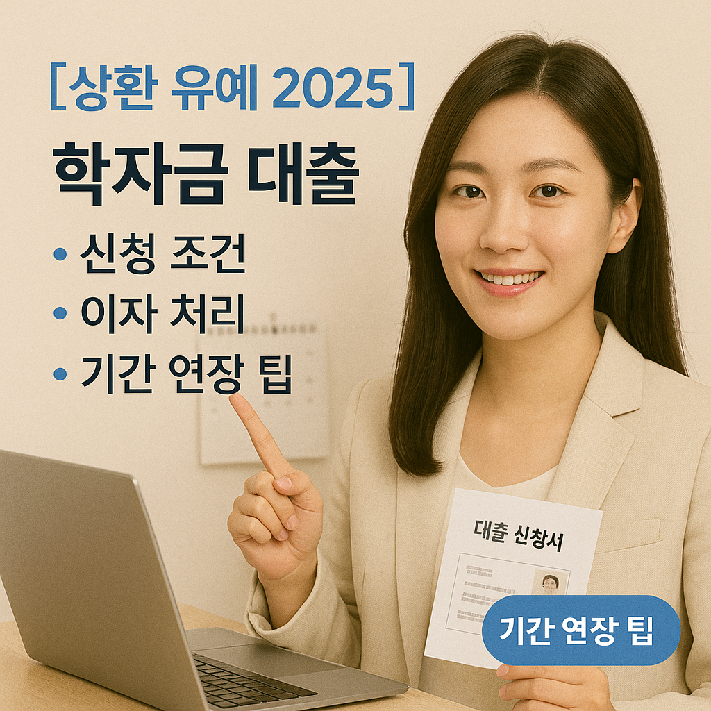 [상환 유예 2025] 학자금 대출 ｜ 신청 조건&middot;이자 처리&middot;기간 연장 팁