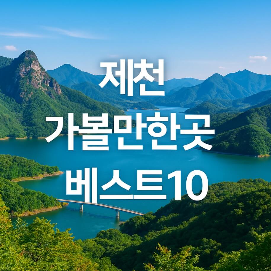 제천 가볼만한곳 베스트10