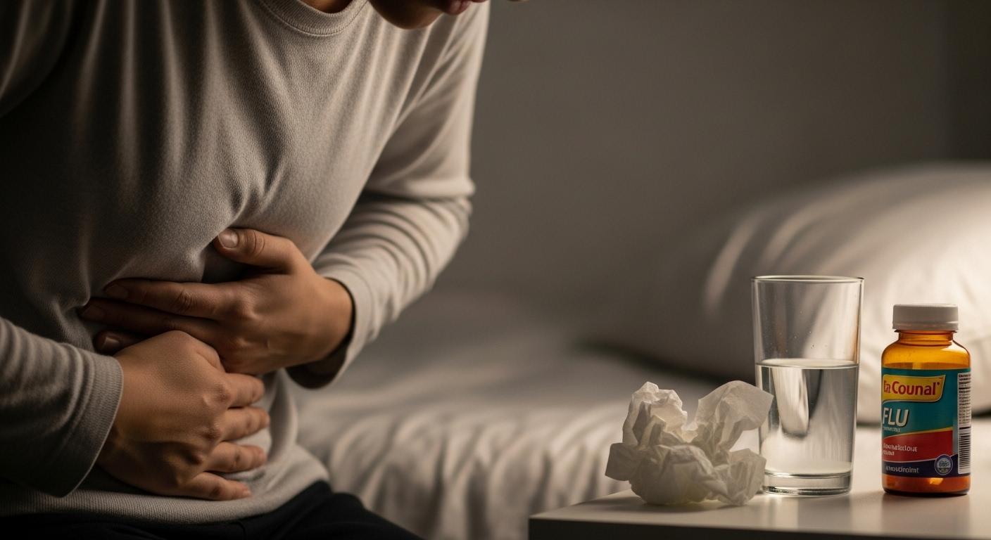 열없는 독감 증상 설사