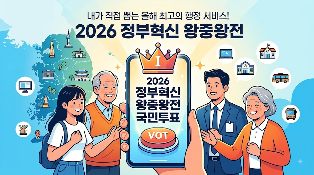 내가 직접 뽑는 올해 최고의 행정 서비스! 2026 정부혁신 왕중왕전 참여 방법 & 혜택 총정리