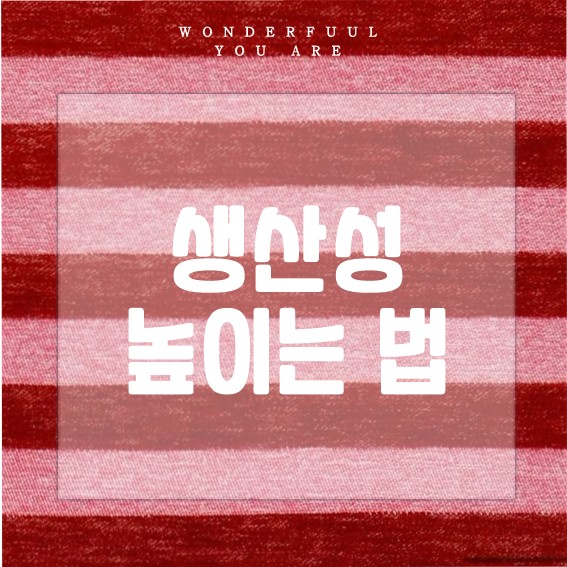 생산성을 높이는 실용적인 방법과 습관 가이드