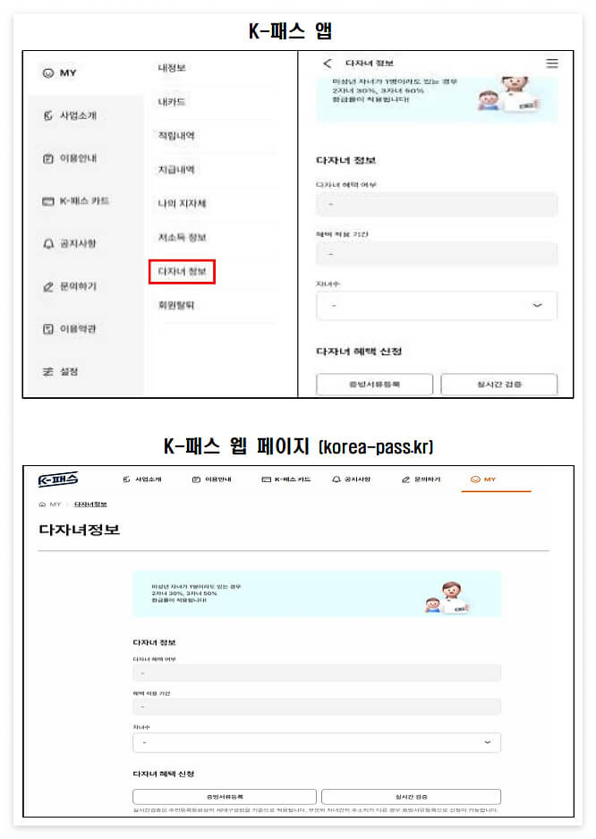 K-Pass 등록 환급 비교 환급일 할인 비교