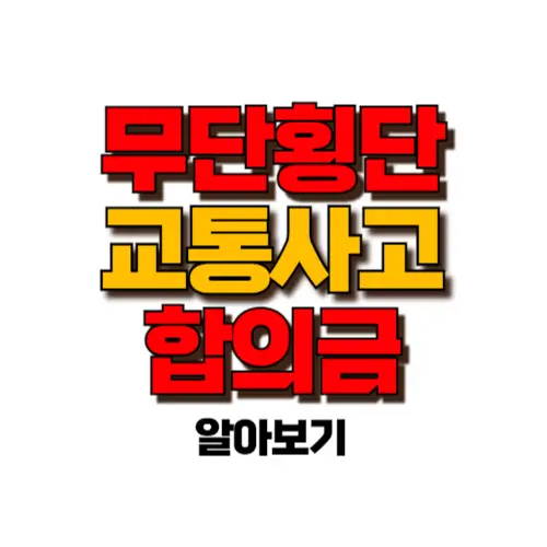 무단횡단 교통사고 합의금 썸네일