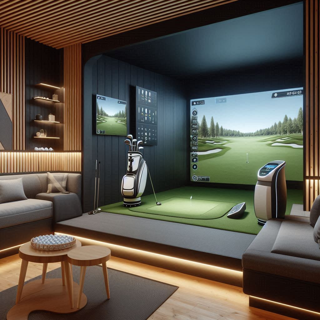 스크린골프장 배경