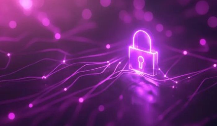 "디지털 보안과 개인정보 보호를 상징하는 자물쇠 아이콘 이미지"