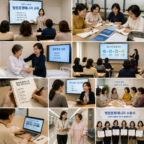 초보도 가능한 병원동행매니저 교육 과정 5단계