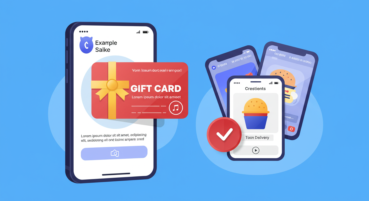 온라인 플랫폼에서 기프트카드 사용 예시