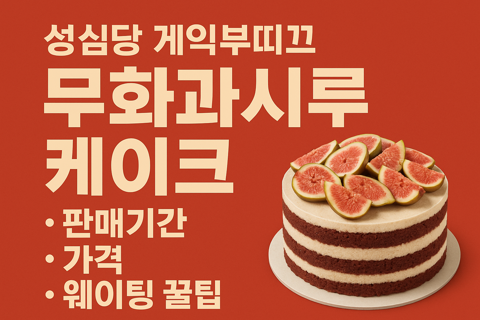 성심당-무화과시루케익