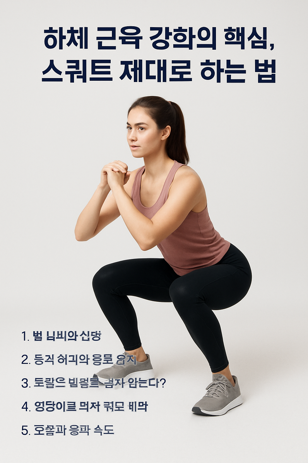 초보자도 쉽게 따라할 수 있는 정확한 스쿼트 자세부터 자주 하는 실수, 변형 동작