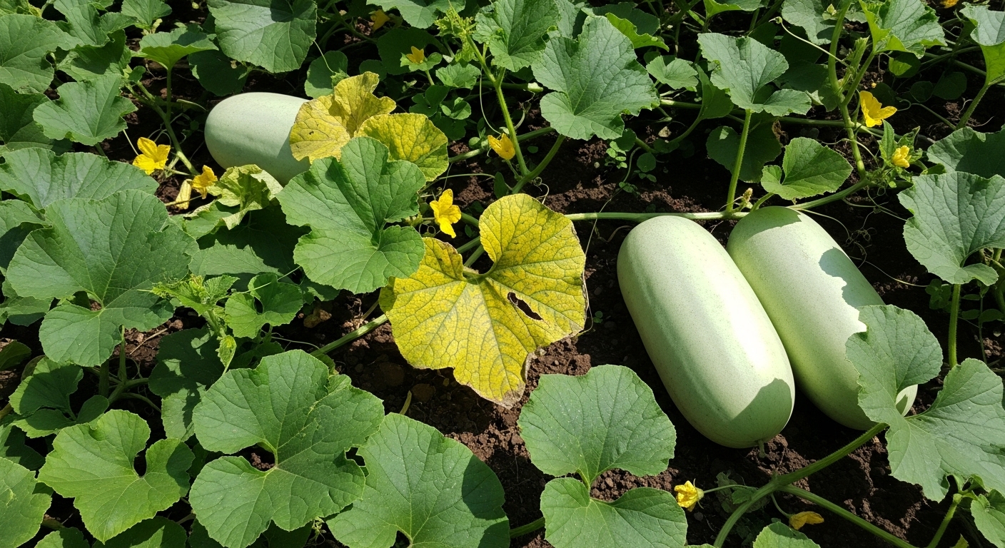 동과 줄기에 달려있는 동과 이미지