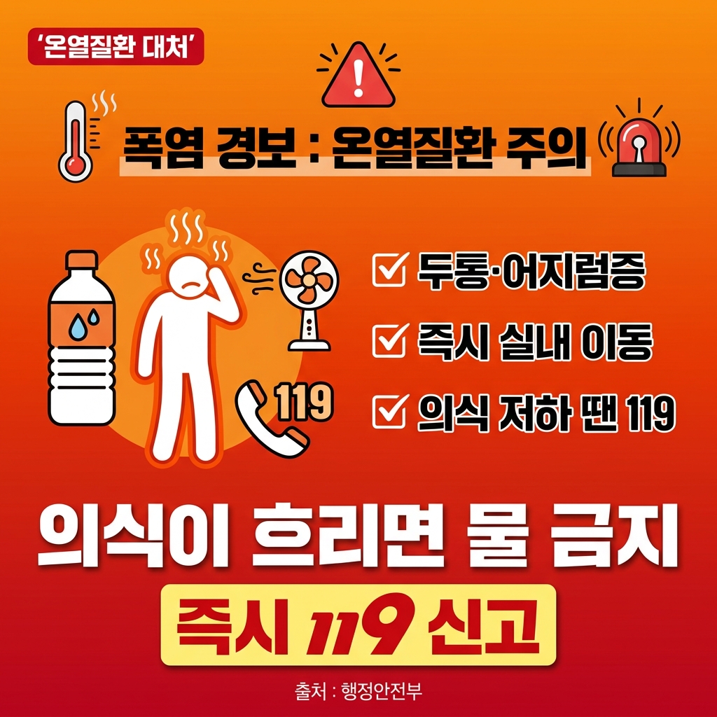 포항·경주 폭염중대경보 발령|폭염경보와 차이·주민 행동요령