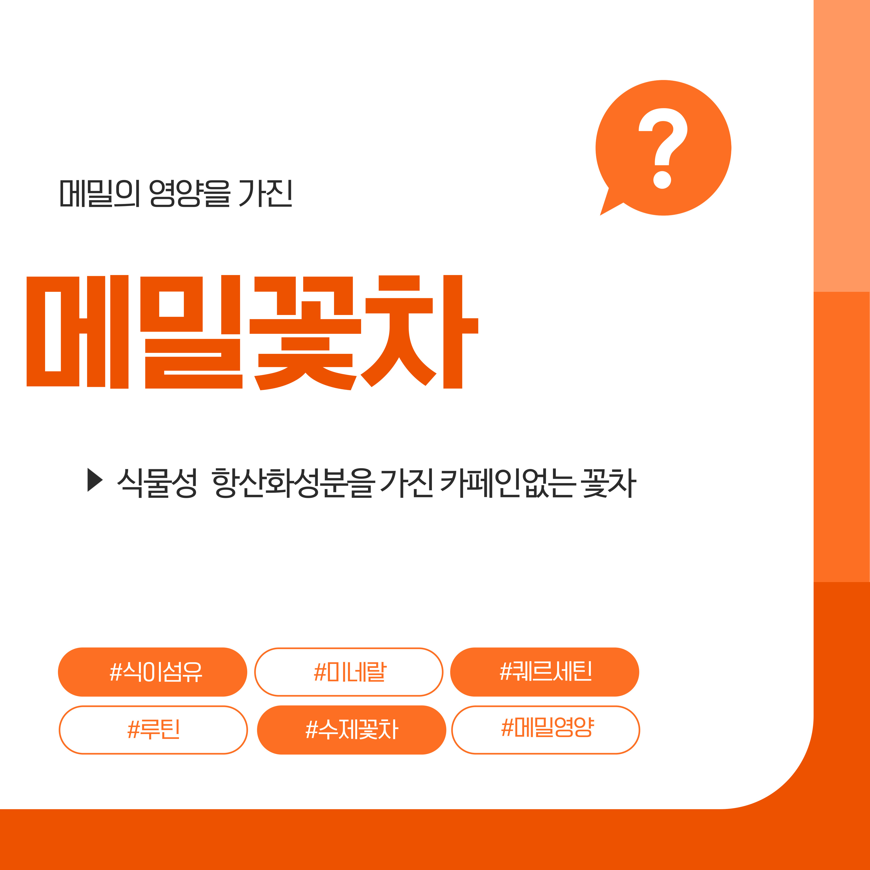 메밀꽃차 만들기