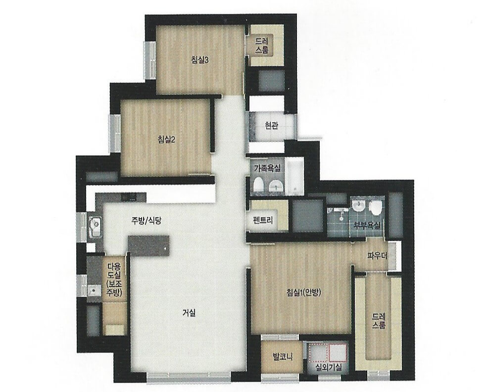 탑형 평면도(확장형)