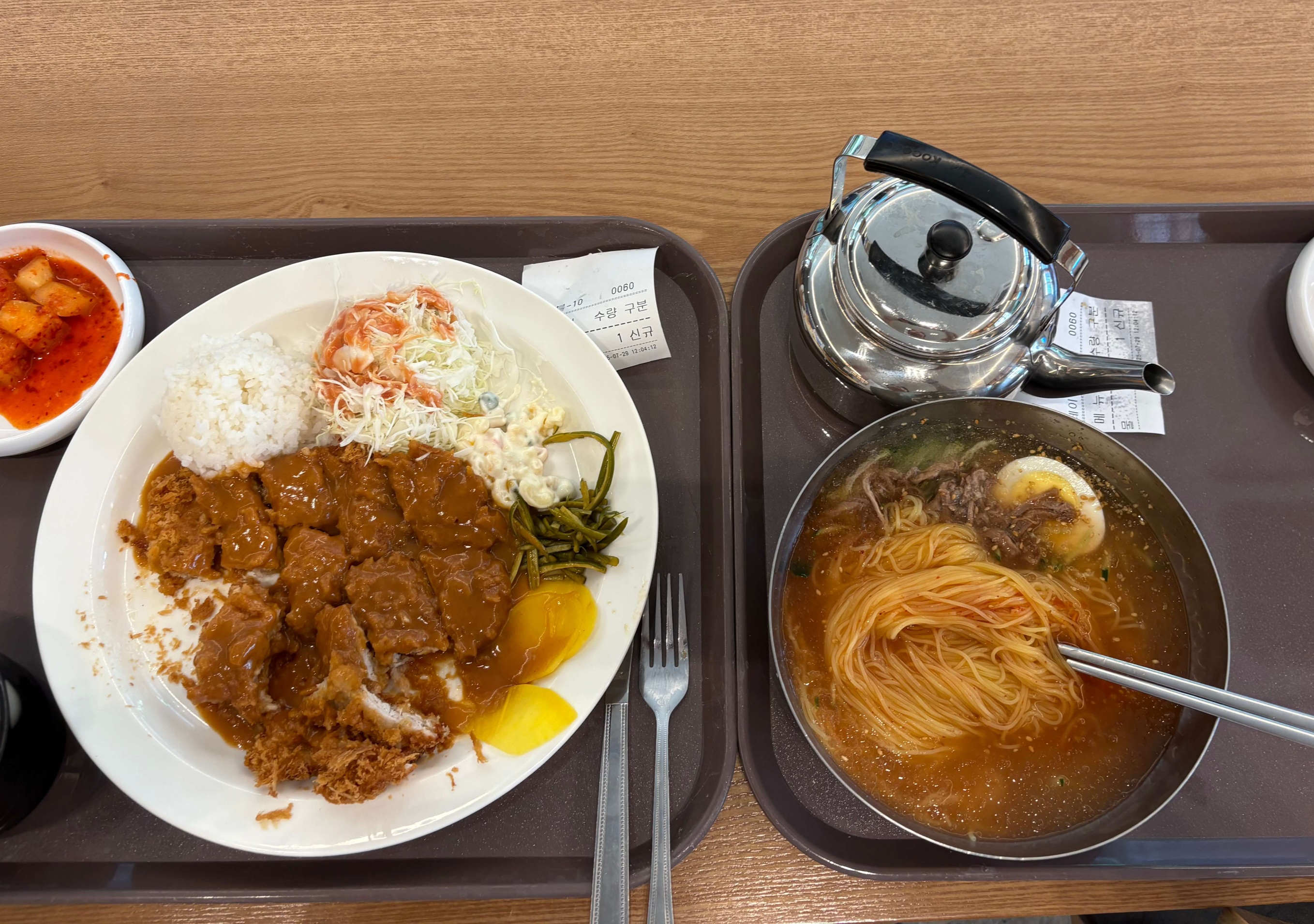 영도면옥 돈까스 물밀면