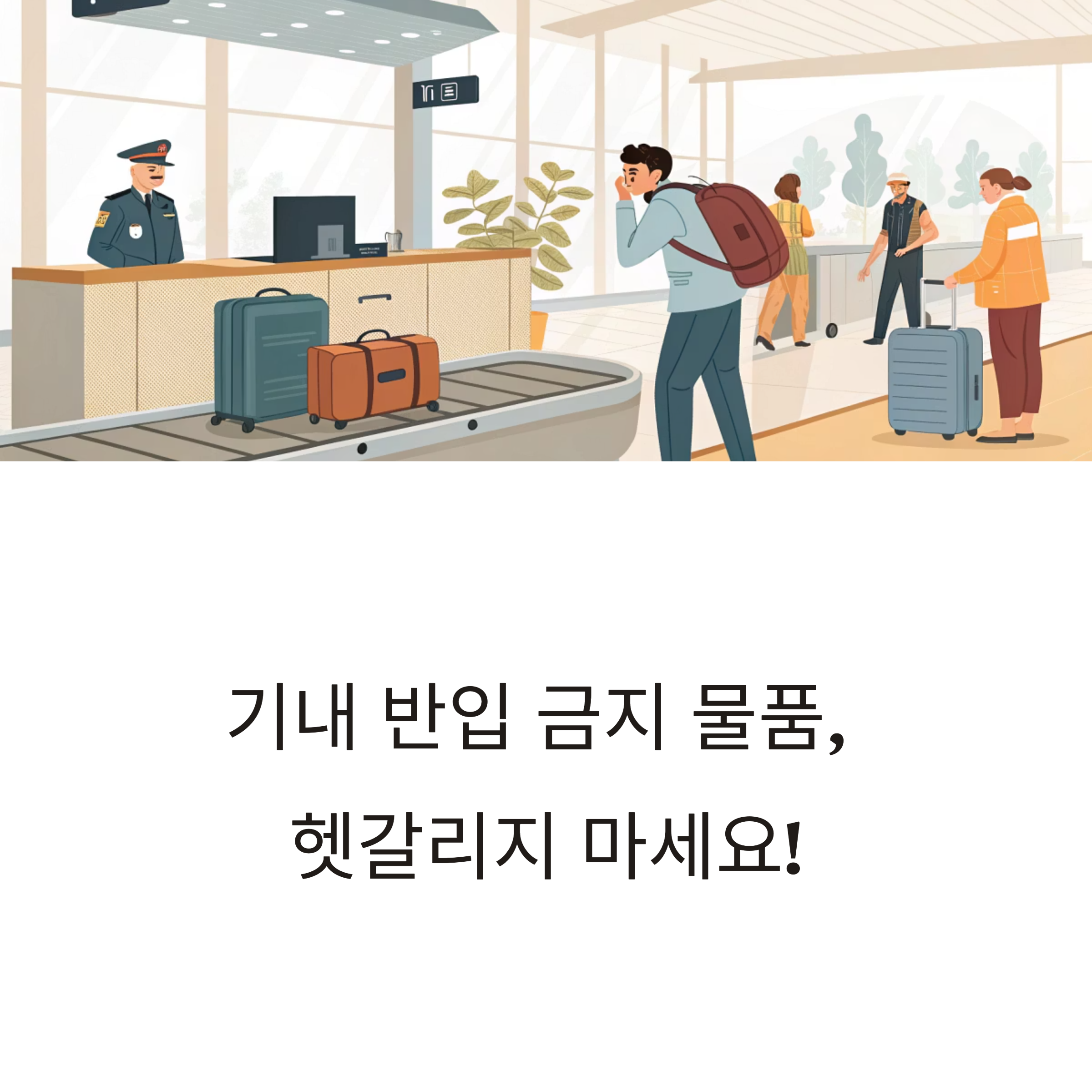기내 반입 금지 물품