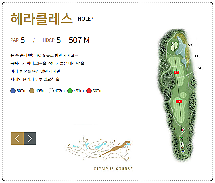 이천마이다스CC 올림푸스 코스 7번 홀
