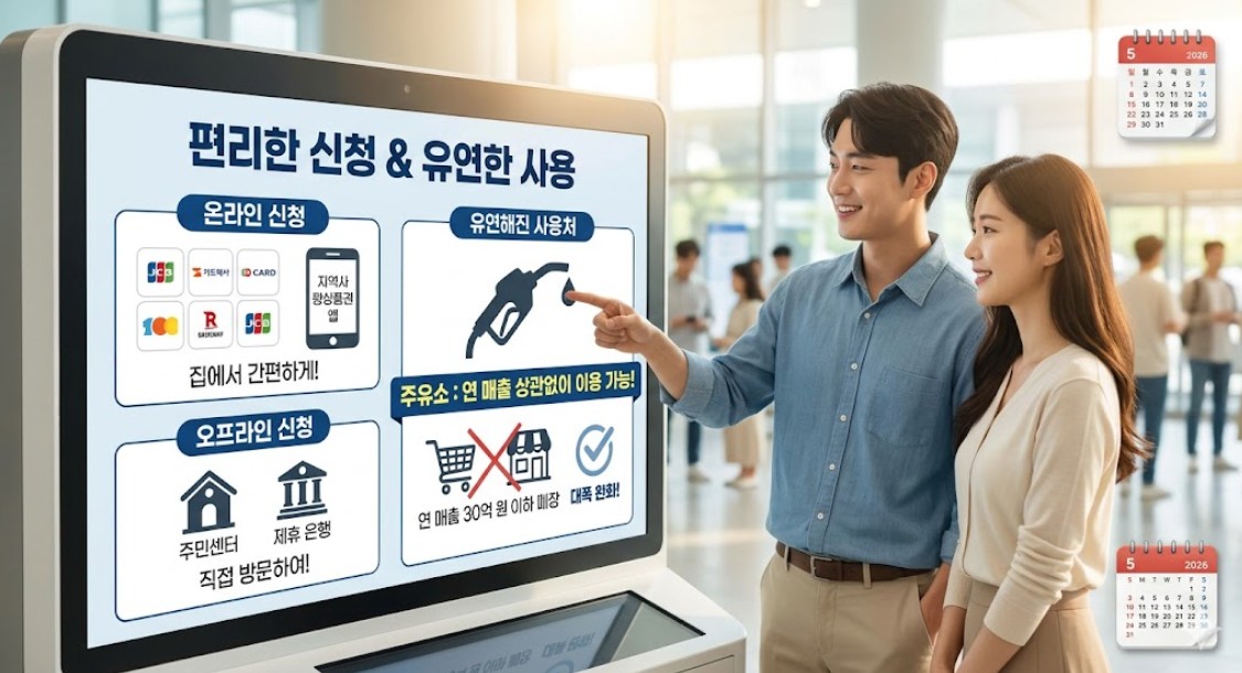 편리한 신청 방법과 유연해진 사용처