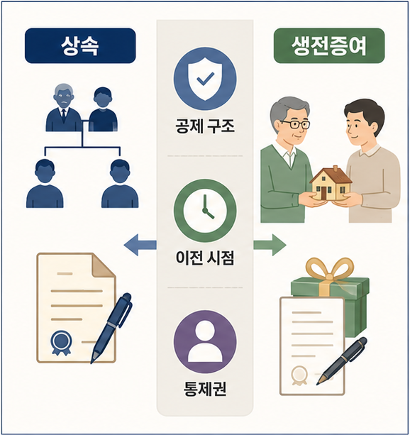 상속세 증여세 차이와 공제 및 계산 구조 비교