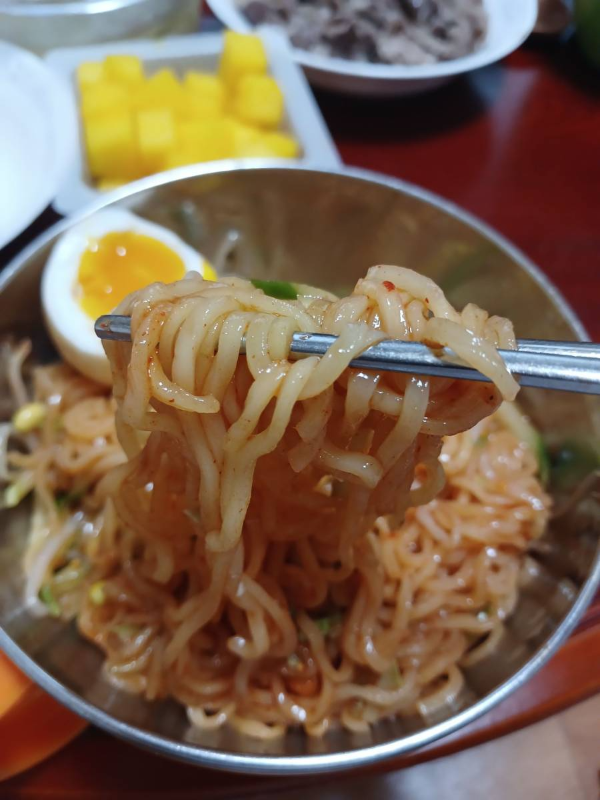 배홍동쫄쫄면 면발