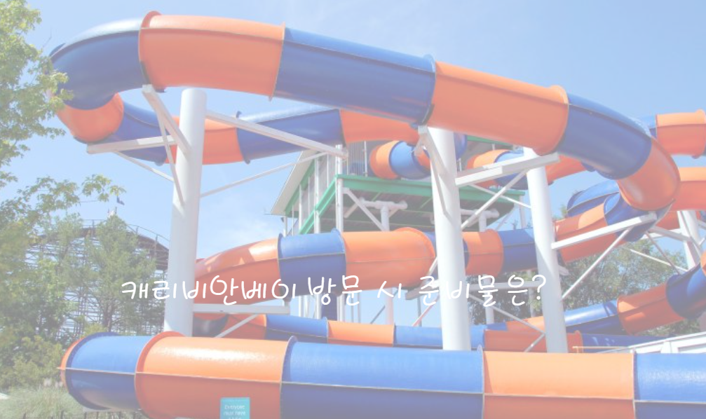 캐리비안베이 방문 전 준비물 및 이용 주의사항