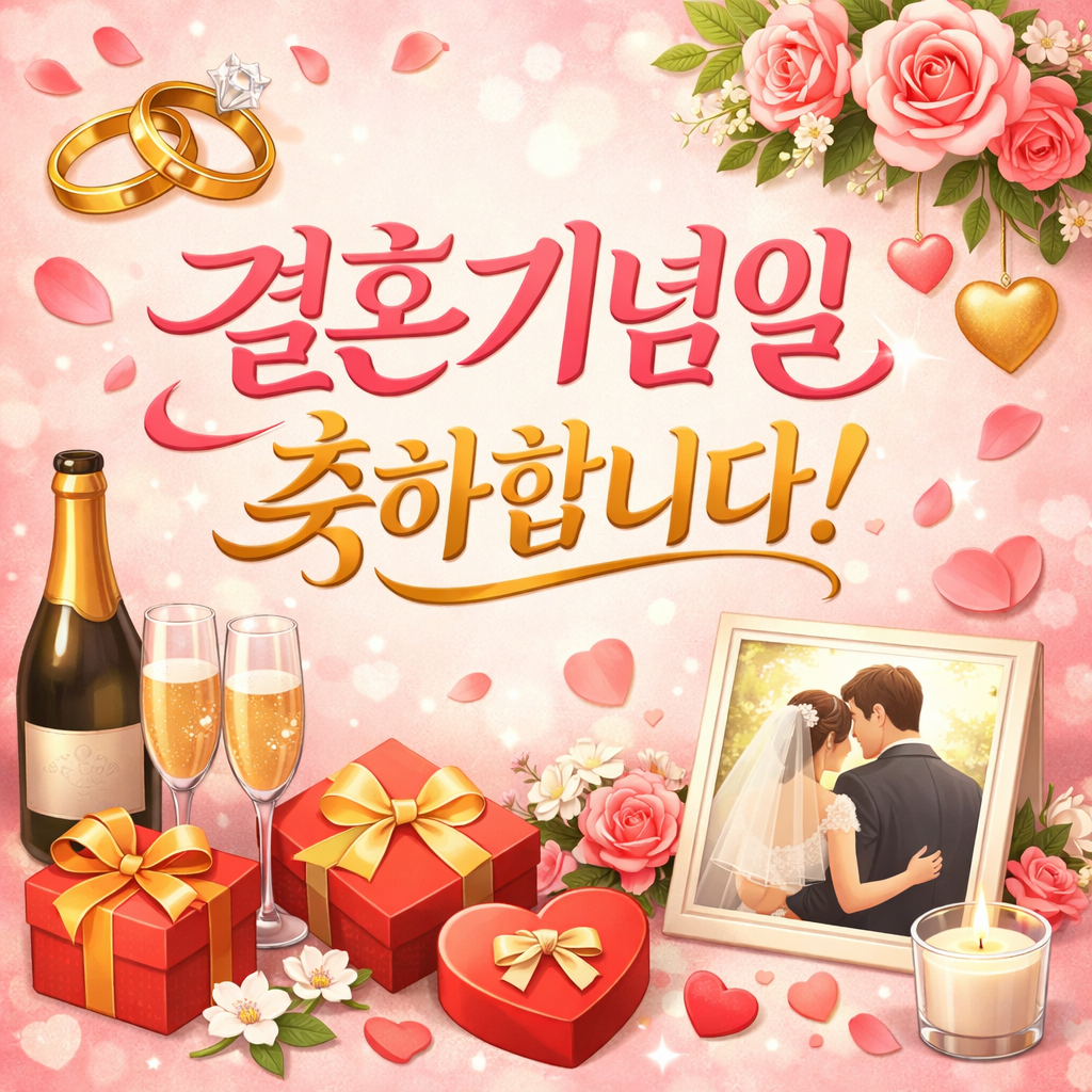 결혼 기념일 축하 문자
