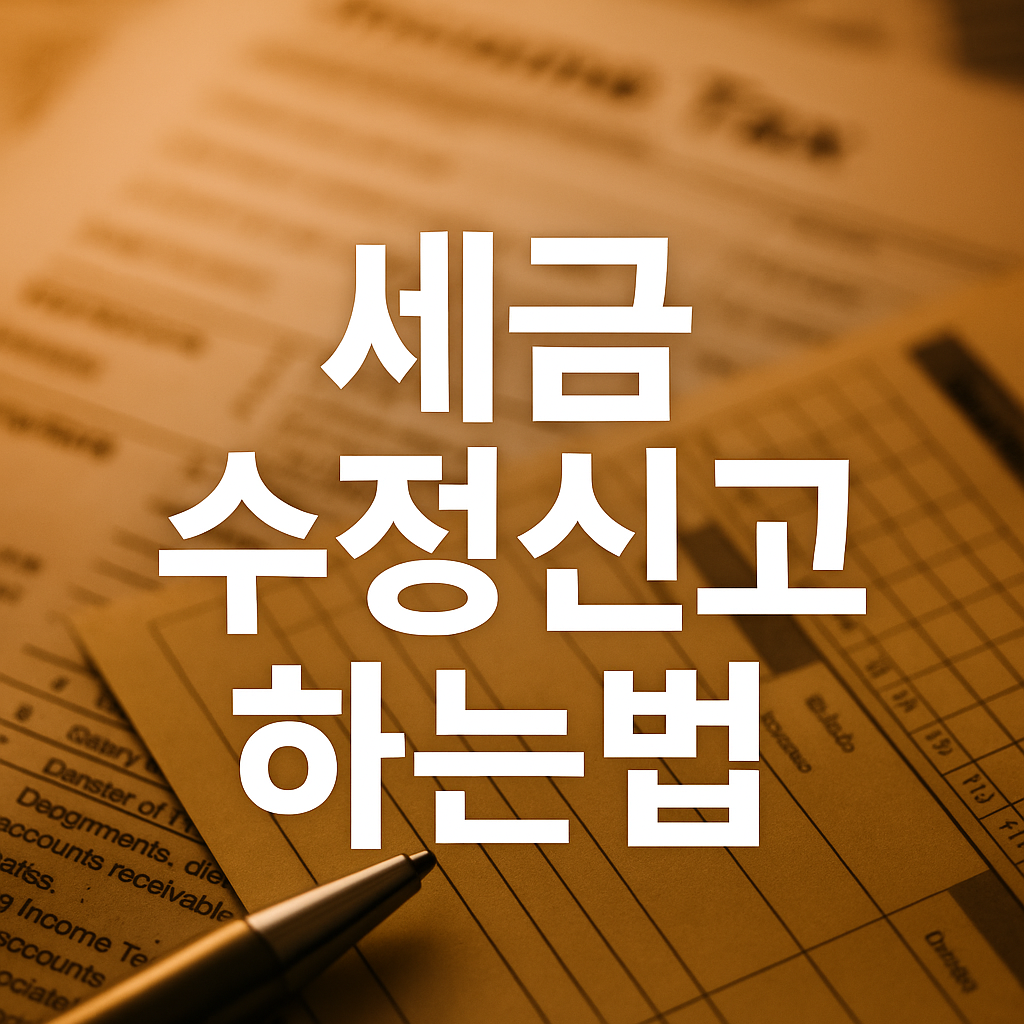 수정신고 하는 법