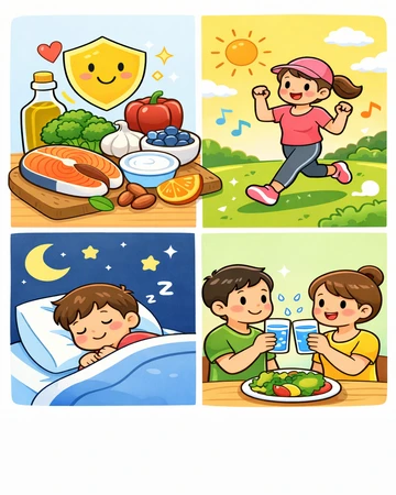 식단으로 면역력 높이는 음식 구성 예시9