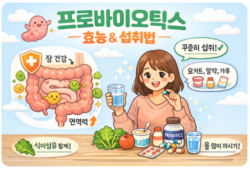 프로바이오틱스 효능 총정리, 언제 먹어야 효과 있을까