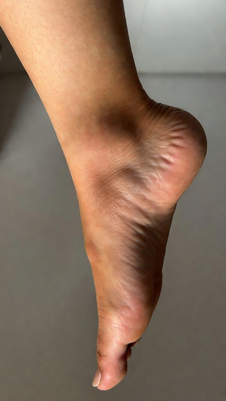 발목 부종 상태를 표현한 이미지