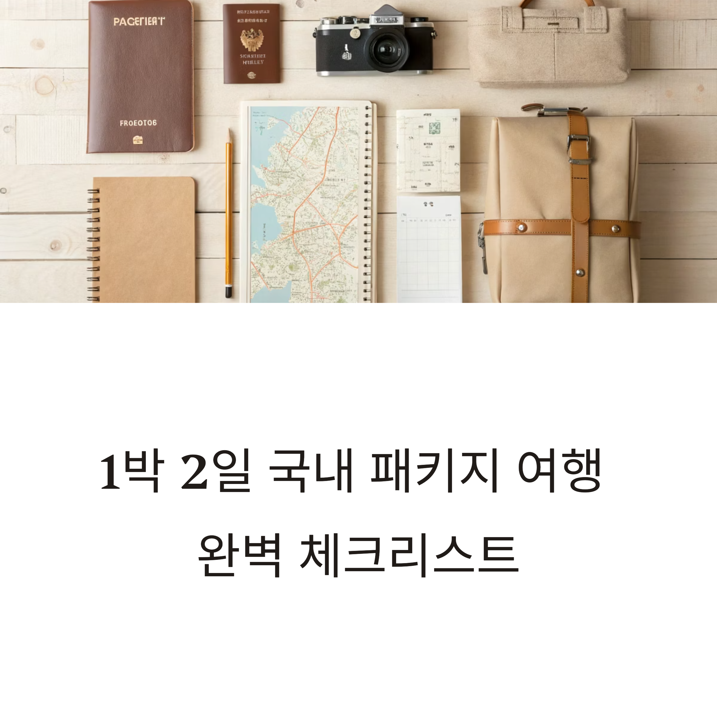 국내 패키지 여행 체크리스트