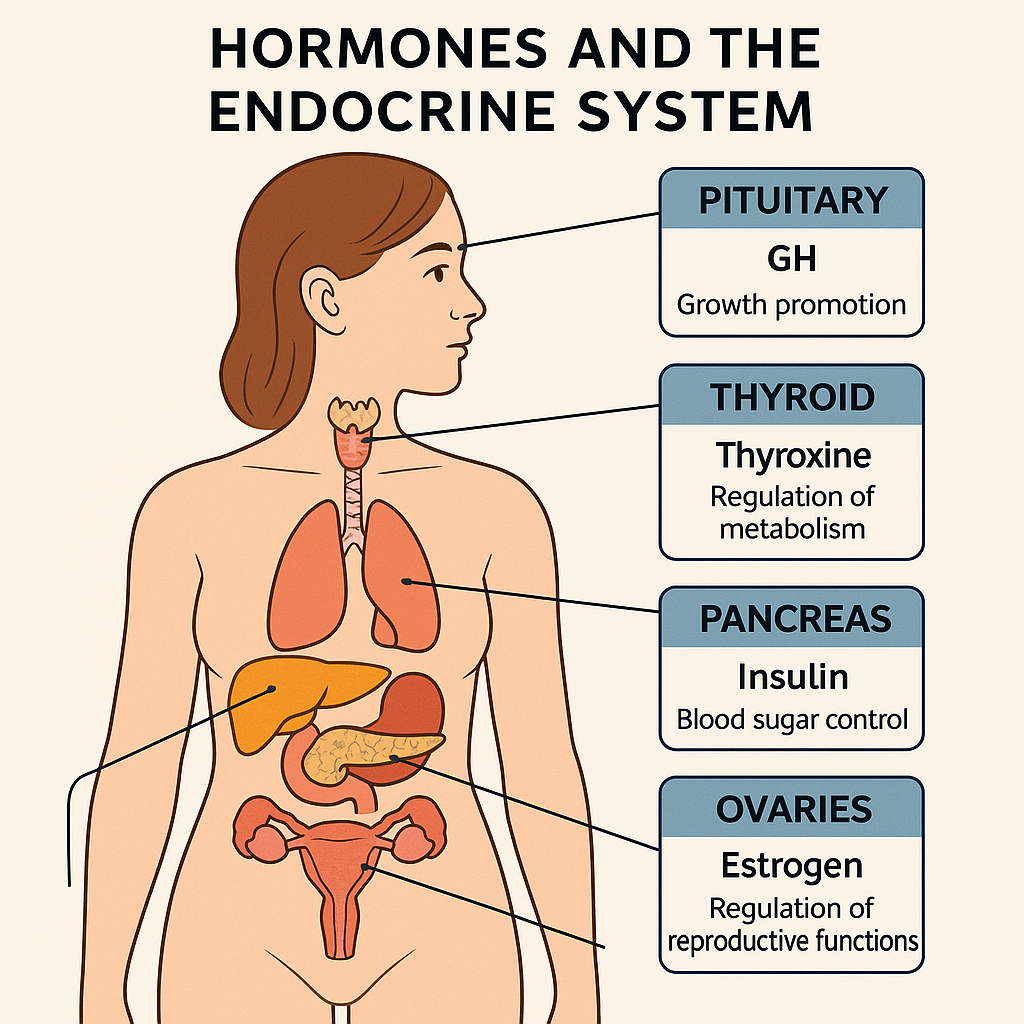 호르몬과 내분비계의 통합적 기능관련 이미지